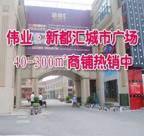 伟业·新都汇城市广场 40-300㎡商铺热销中