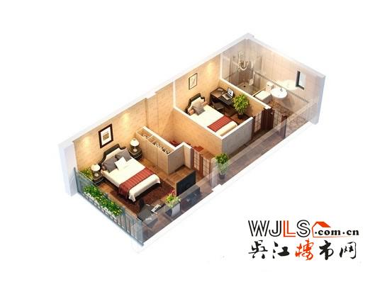 奥林运河湾28—35㎡创新LOFT公寓 两层空间一层价格