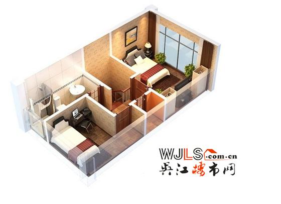 奥林运河湾28—35㎡创新LOFT公寓 两层空间一层价格