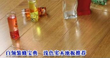白领装修宝典 浅色实木地板推荐