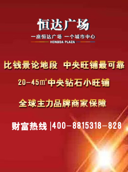 恒达广场升级传统商铺模式 20-45㎡独立产权旺铺