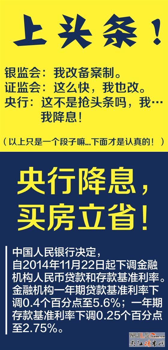 央行降息上头条！来太湖绿郡买房立省！ 