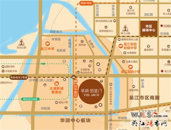 苏州向南,吴江向湖,华润凯旋门崛起