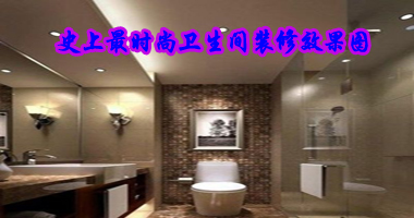 史上最时尚卫生间装修效果图 爸爸看了有玄机