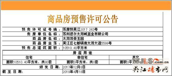 融创太湖御园领证  房源备案价8836.53-10337.68元/平