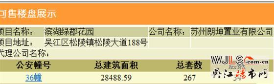 昨日吴江两盘领预售证,今日一盘将加推