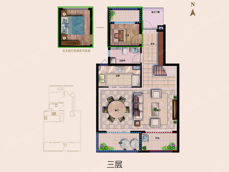 点击图片放大 户型图