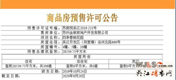 四季春晓领预售证  预计10月下旬开盘