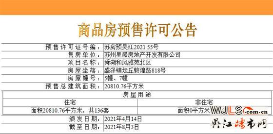 盛泽红星天铂领预售证  预计本周六开盘