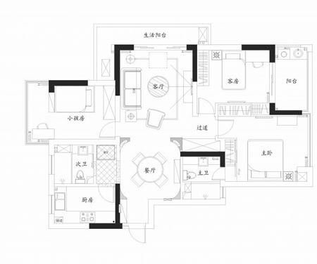 细致女人装修简约90平方 精致到骨子里的小家