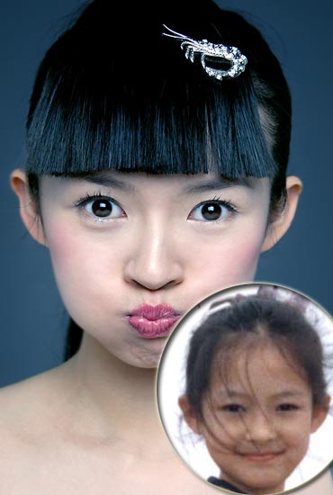 女星幼年照曝光   揭秘真正美人胚子