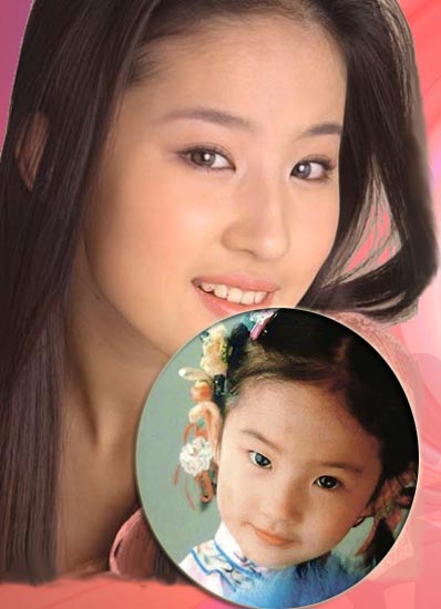 女星幼年照曝光   揭秘真正美人胚子