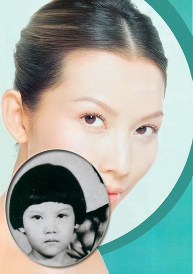 女星幼年照曝光   揭秘真正美人胚子