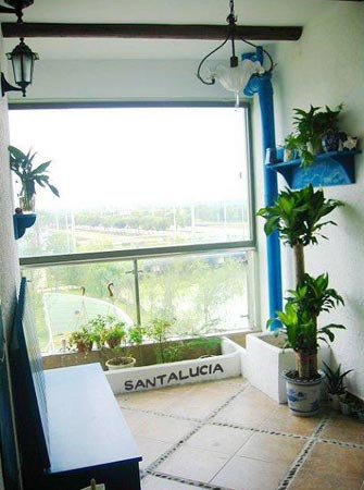 蓝白风情展现地中海的清新