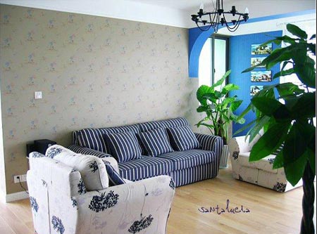 蓝白风情展现地中海的清新
