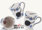 天生一对可爱情侣杯